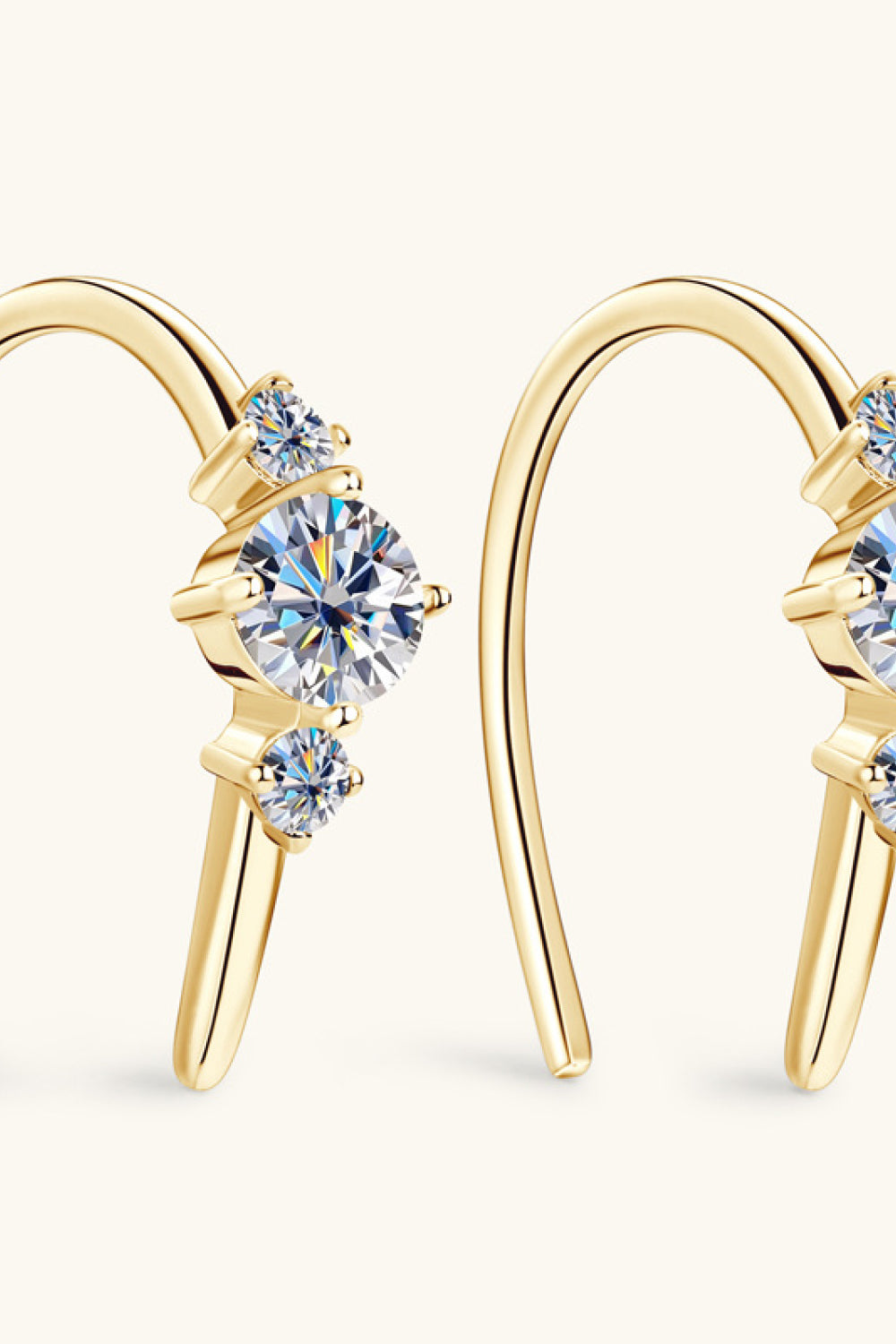 Moissanite 925 Sterling Silver Earrings-Bijou Crush