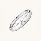 925 Sterling Silver Inlaid Moissanite Ring-Bijou Crush
