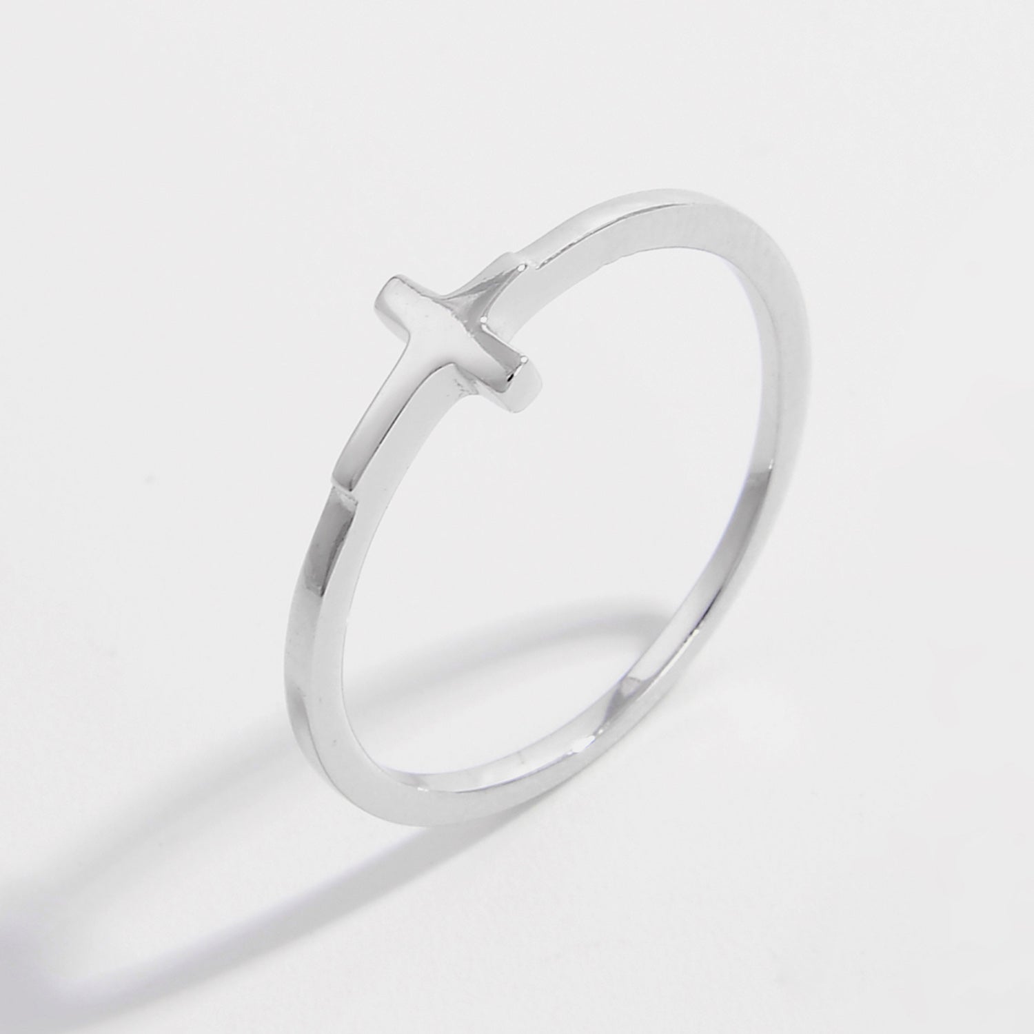 925 Sterling Silver Cross Ring-Bijou Crush