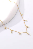 18K Gold Plated Multi-Charm Chain Necklace-Bijou Crush