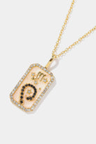 Rhinestone Constellation Pendant Copper Necklace-Bijou Crush