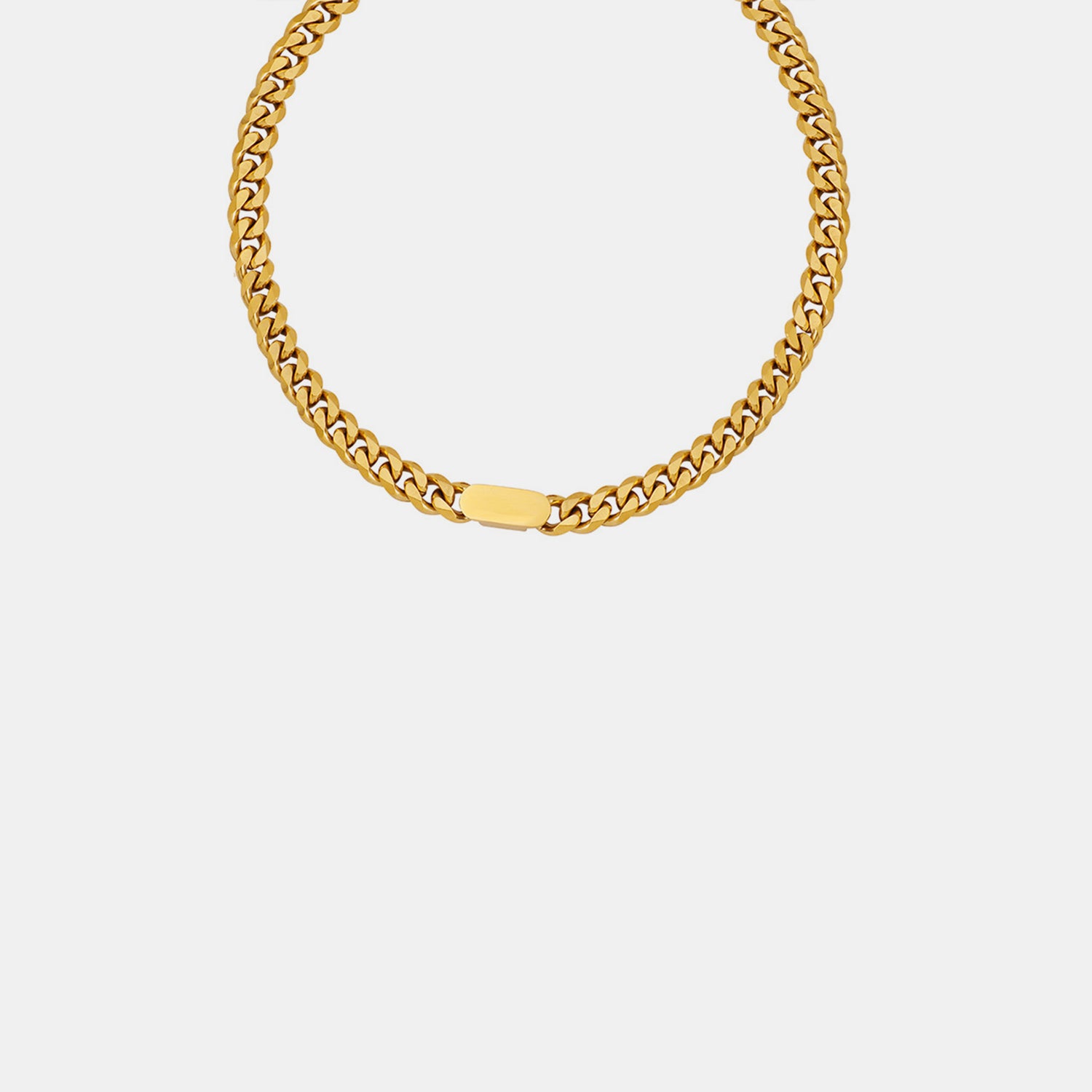 18K Gold-Plated Chain Necklace-Bijou Crush