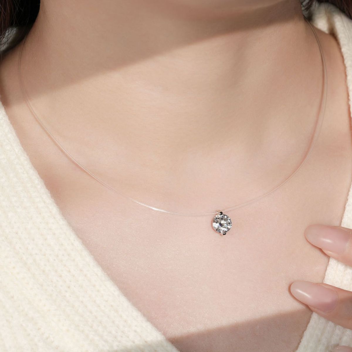 1 Carat Moissanite 925 Sterling Silver Necklace-Bijou Crush