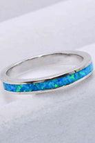 925 Sterling Silver Opal Ring in Sky Blue-Bijou Crush