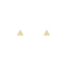 Minimalist Triangle Studs – Sterling Silver or 14k Gold-Bijou Crush