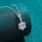 1 Carat Moissanite Zircon Sterling Silver Necklace-Bijou Crush