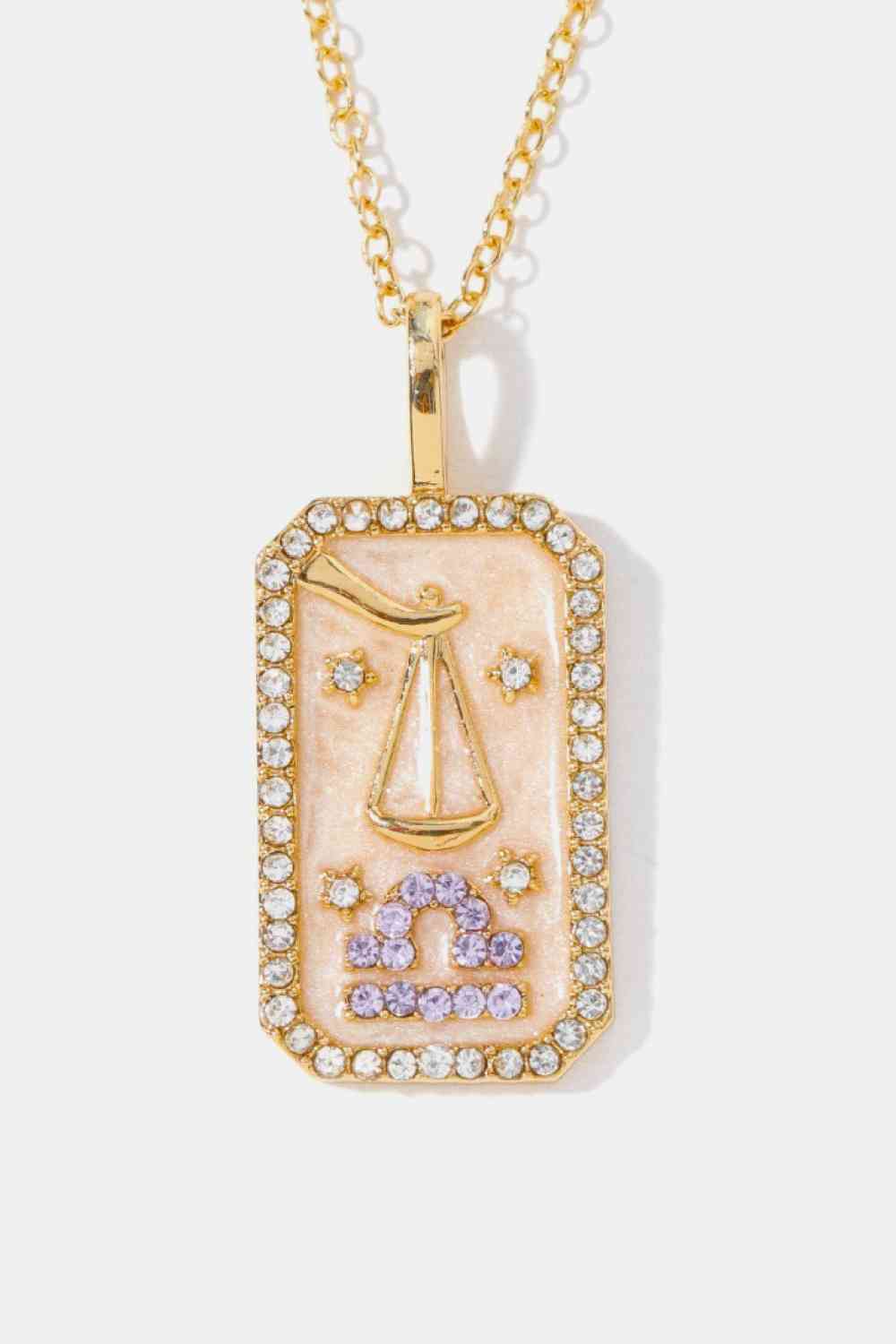 Rhinestone Constellation Pendant Copper Necklace-Bijou Crush