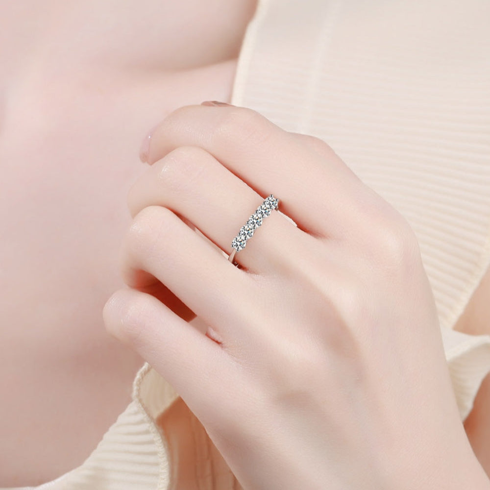 0.5 Carat Timeless Moissanite Sterling Silver Ring-Bijou Crush
