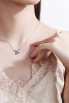 Moissanite 925 Sterling Silver Necklace-Bijou Crush