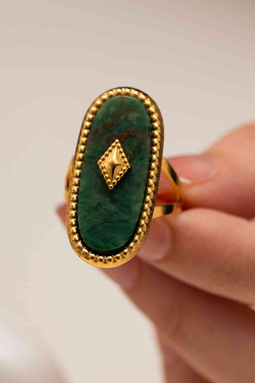 Natural Stone Copper Ring-Bijou Crush