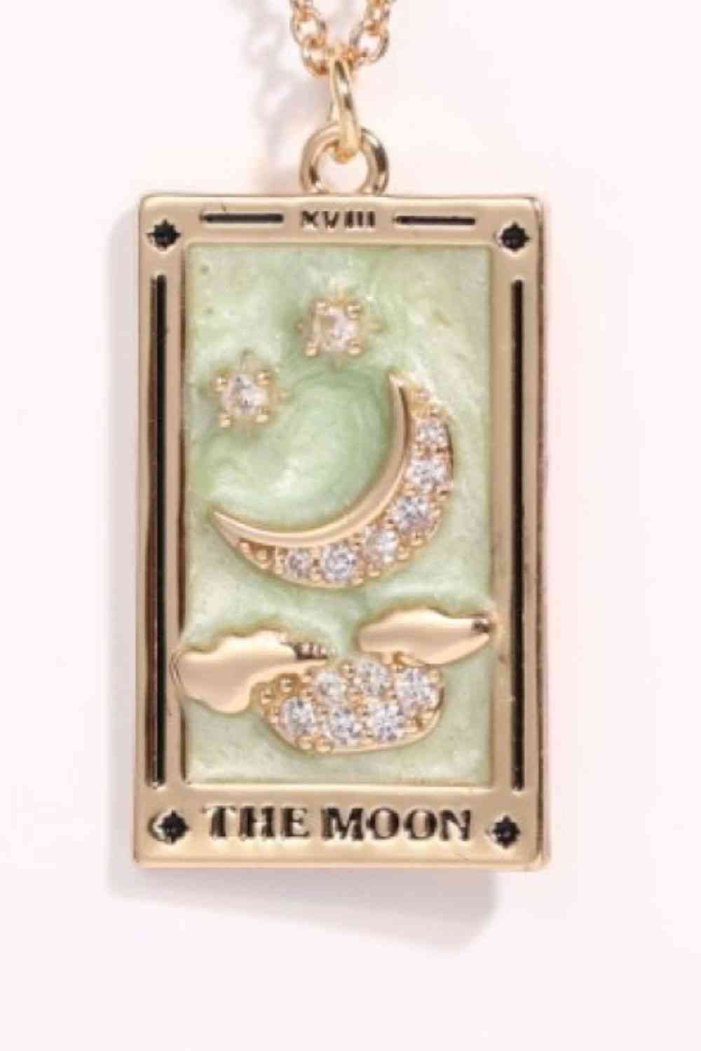 Tarot Card Pendant Stainless Steel Necklace-Bijou Crush