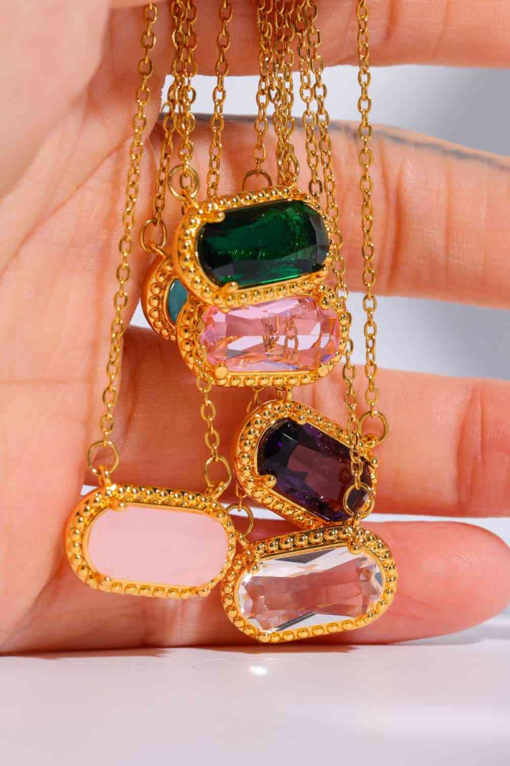 Copper 14K Gold-Plated Pendant Necklace-Bijou Crush