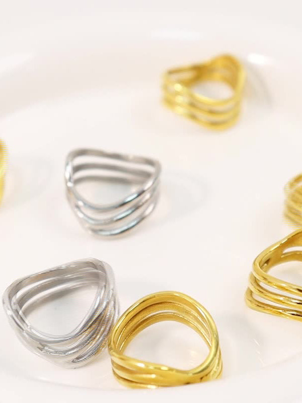 Titanium Steel Three-Layered Ring-Bijou Crush