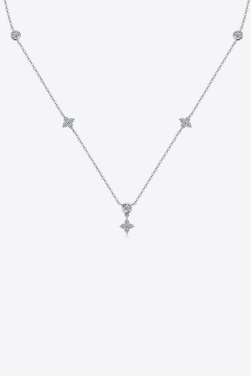 Moissanite 925 Sterling Silver Necklace-Bijou Crush
