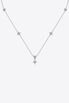 Moissanite 925 Sterling Silver Necklace-Bijou Crush