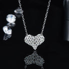 Moissanite 925 Sterling Silver Heart Necklace-Bijou Crush