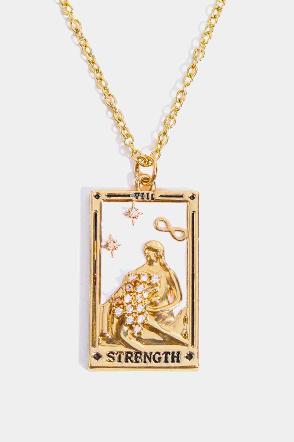 Tarot Card Pendant Stainless Steel Necklace-Bijou Crush
