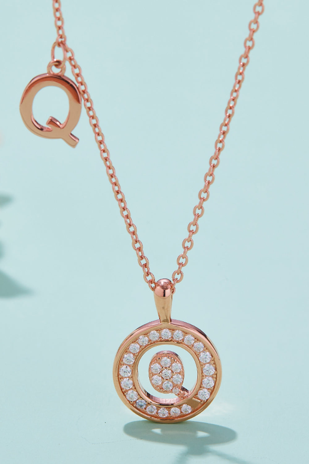 Adored Moissanite K to T Pendant Necklace-Bijou Crush