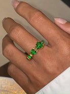 Stainless Steel Heart Rhinestone Ring-Bijou Crush