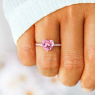 Heart Zircon 925 Sterling Silver Ring-Bijou Crush