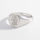 925 Sterling Silver Minimalist Signet Ring-Bijou Crush