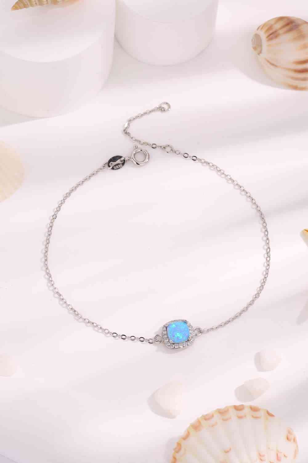 Opal Platinum-Plated Bracelet-Bijou Crush