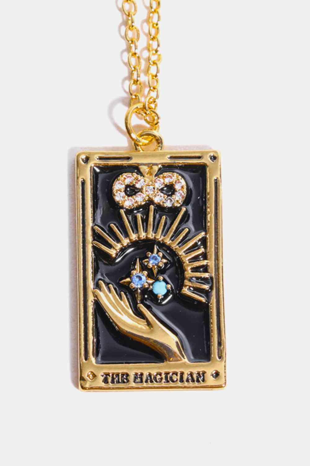Tarot Card Pendant Stainless Steel Necklace-Bijou Crush