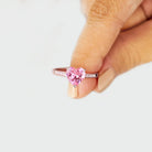 Heart Zircon 925 Sterling Silver Ring-Bijou Crush
