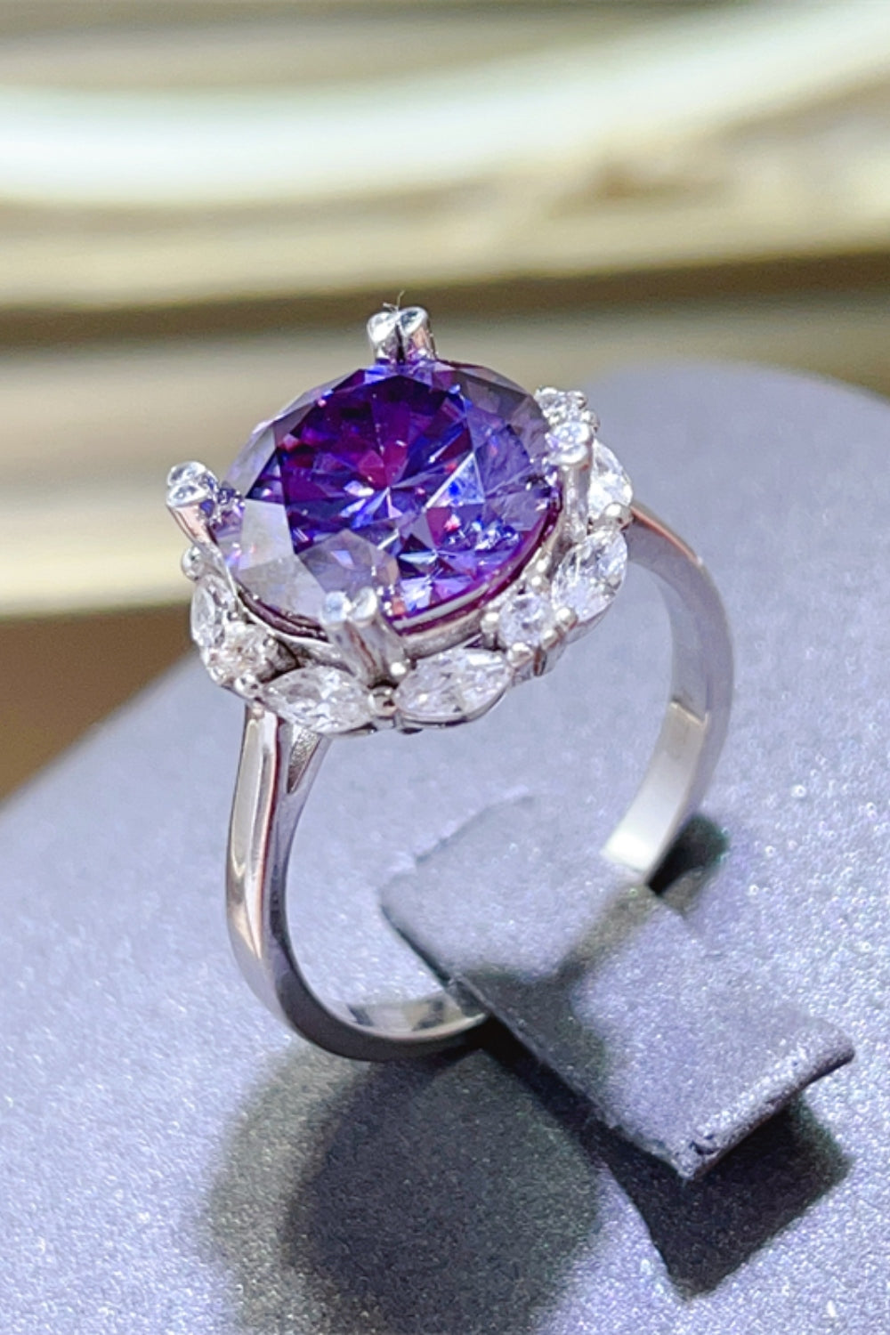 Bold & Brilliant 5-Carat Moissanite Sterling Silver Ring-Bijou Crush