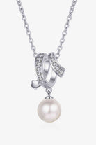 Give You A Chance Pearl Pendant Chain Necklace-Bijou Crush