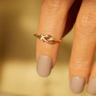 925 Sterling Silver Inlaid Zircon Fish Ring-Bijou Crush