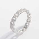 Sterling Silver Inlaid Zircon Ring-Bijou Crush