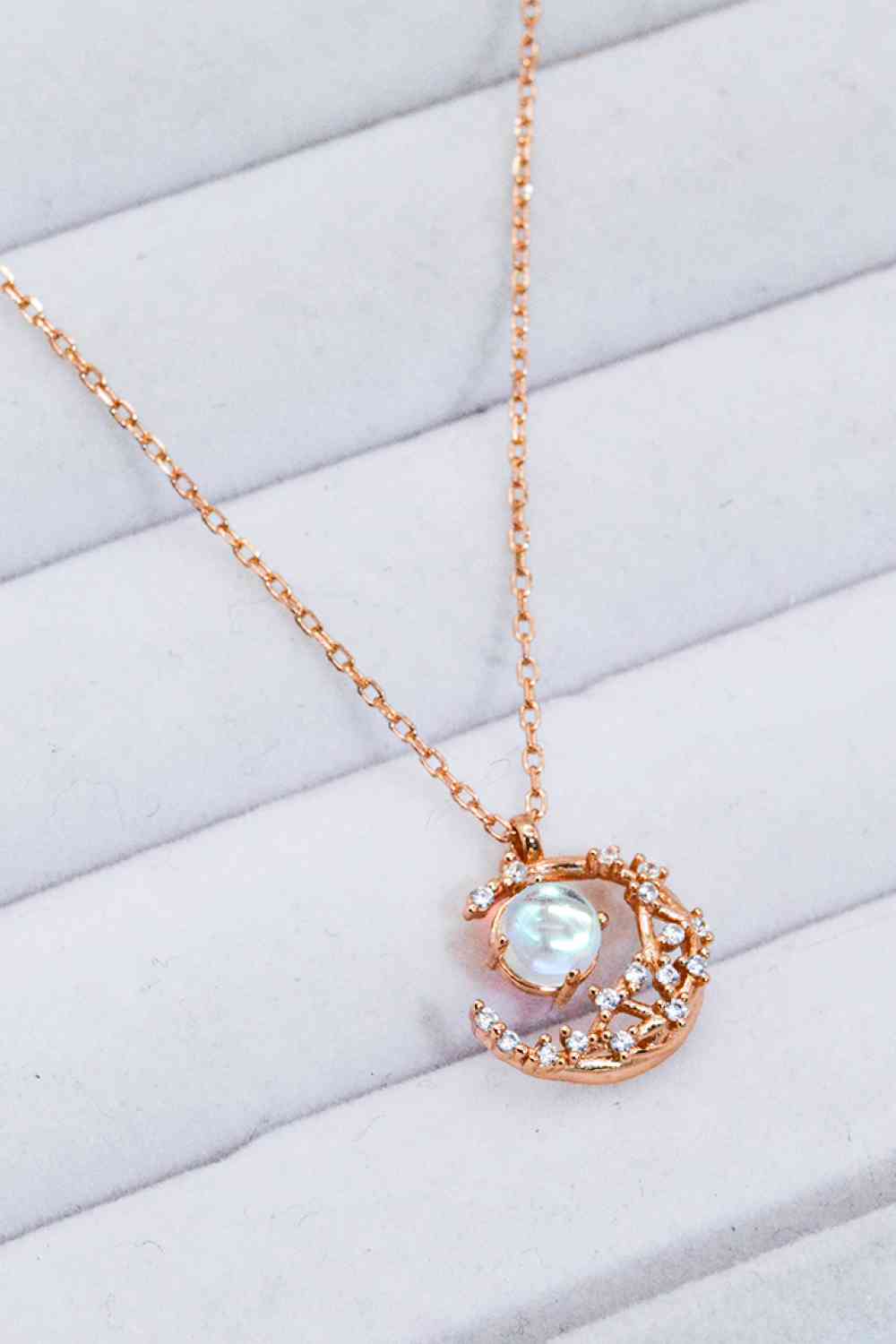 Where It All Began - Moonstone Necklace-Bijou Crush
