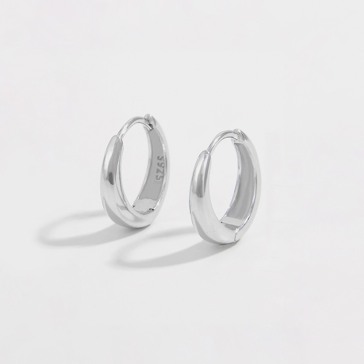 925 Sterling Silver Huggie Earrings-Bijou Crush