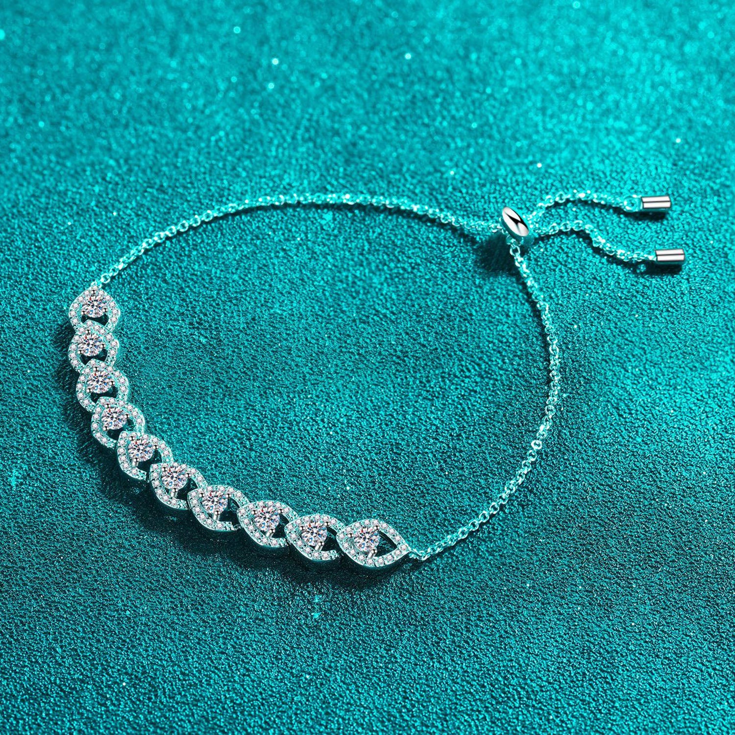 1 Carat Moissanite 925 Sterling Silver Bracelet-Bijou Crush