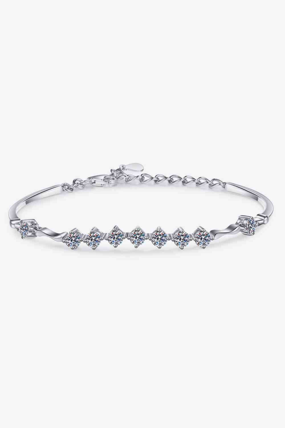 Moissanite 925 Sterling Silver Bracelet-Bijou Crush
