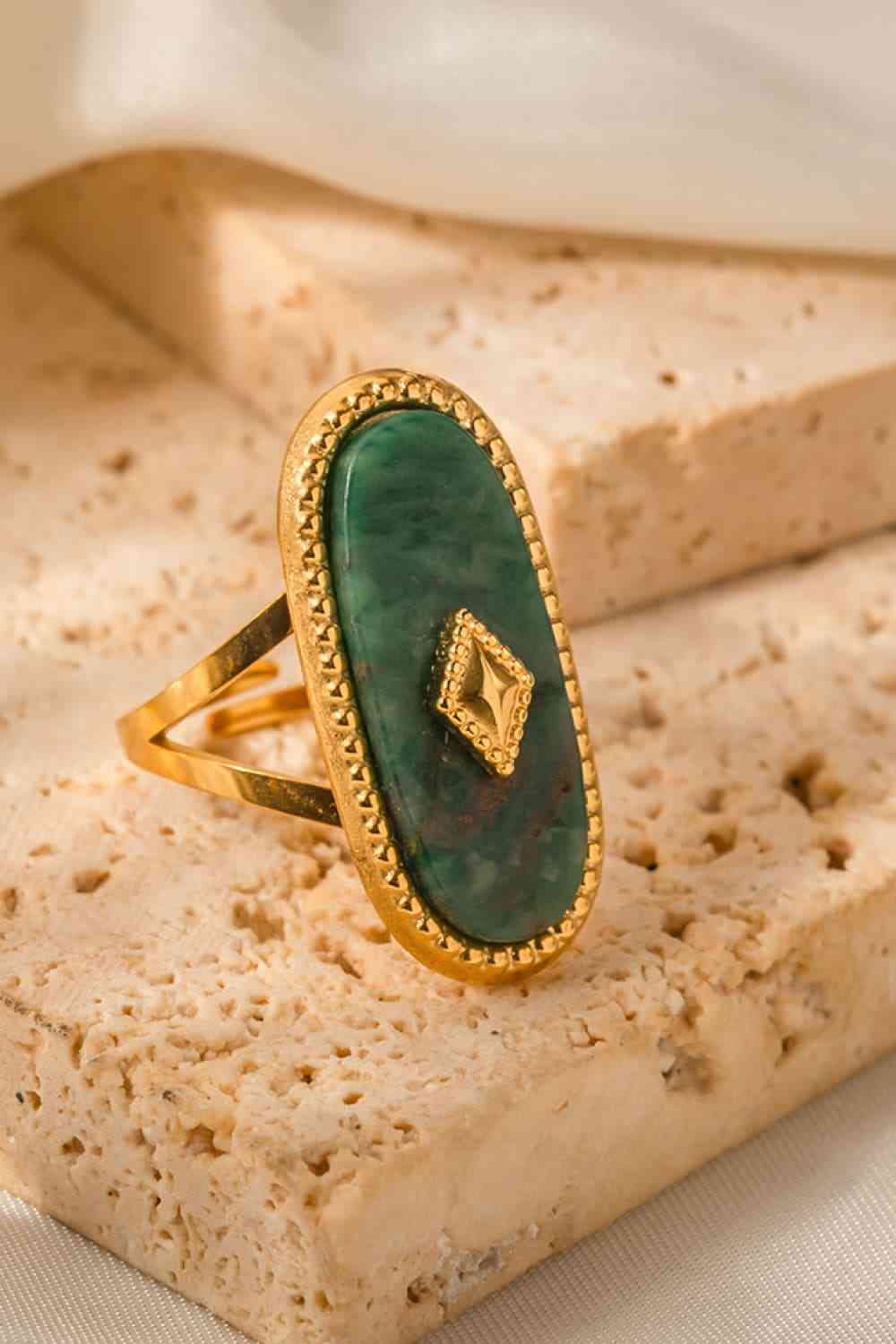 Natural Stone Copper Ring-Bijou Crush
