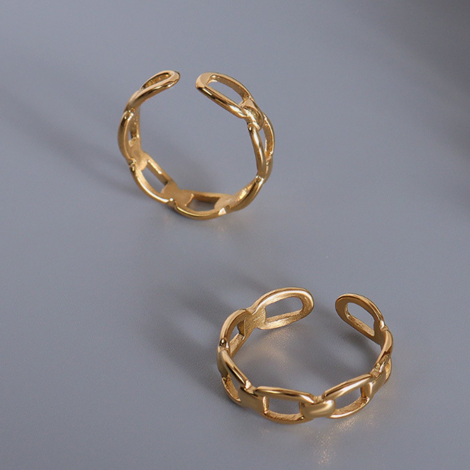 Titanium Steel Gold-Plated Adjustable Ring-Bijou Crush