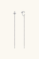 Moissanite 925 Sterling Silver Threader Earrings-Bijou Crush