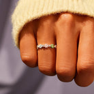 Flower Shape 925 Sterling Silver Zircon Ring-Bijou Crush