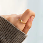 925 Sterling Silver Enamel Flower Ring-Bijou Crush
