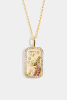 Rhinestone Constellation Pendant Copper Necklace-Bijou Crush
