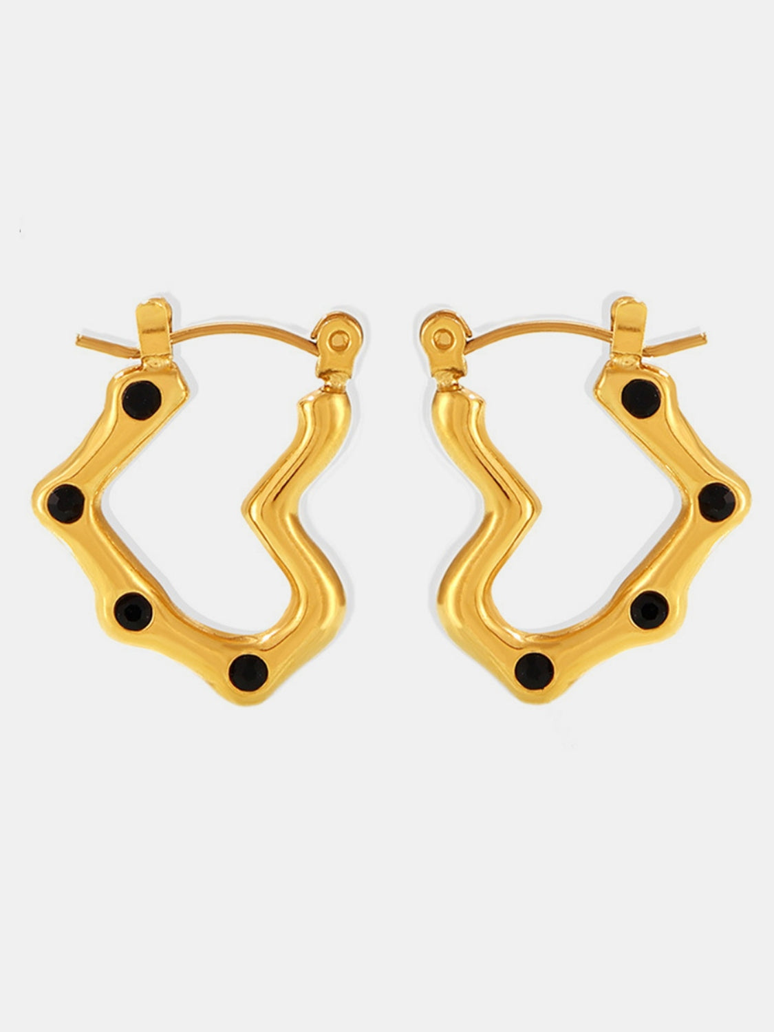Stainless Steel Heart Earrings-Bijou Crush