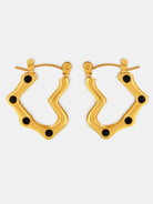 Stainless Steel Heart Earrings-Bijou Crush