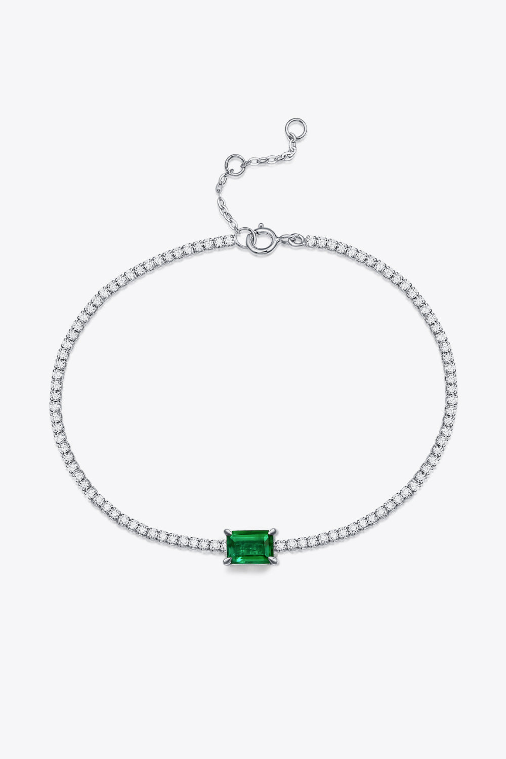Adored 1 Carat Lab-Grown Emerald Bracelet-Bijou Crush