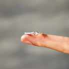 Heart Shape Inlaid Zircon Enamel Ring-Bijou Crush