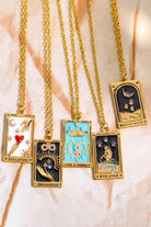 Tarot Card Pendant Stainless Steel Necklace-Bijou Crush