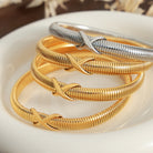 Titanium Steel Spring Shape Bracelet-Bijou Crush