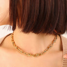 Chunky Chain Titanium Steel Necklace-Bijou Crush