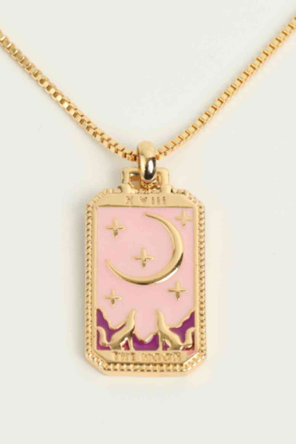 Tarot Card Pendant Copper Necklace-Bijou Crush